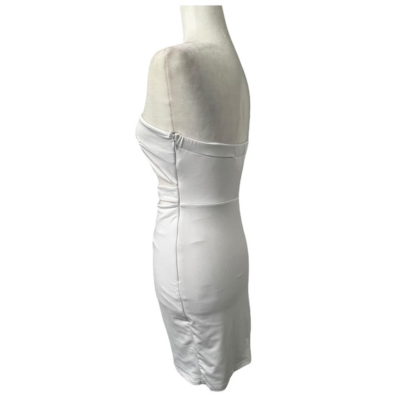 Revolve Superdown Strapless Cutout Dress in White - Picture 4 of 16